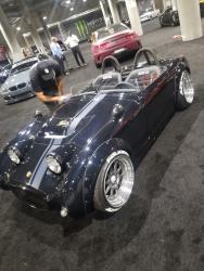 The turbo Honda powered Bugeye Sprite gets a final polish for the LA Auto Show opens to the public